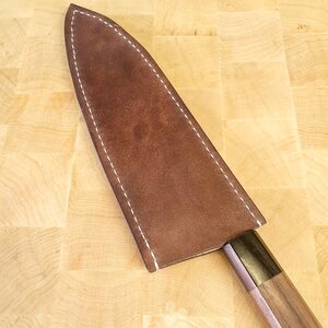 SHIRO KAMO Leather Saya, 180mm