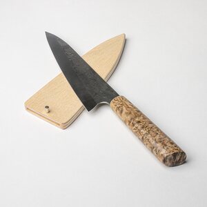 Jaska Nukari JN Gyuto 180 Brown Curly Birch