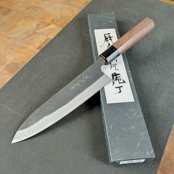 SHIRO KAMO , Black Gyuto, 180mm